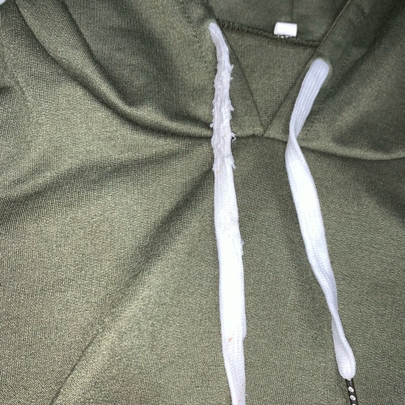 Banana Republic Girls Army Green Crop Top Pullover - Picture 7 of 8